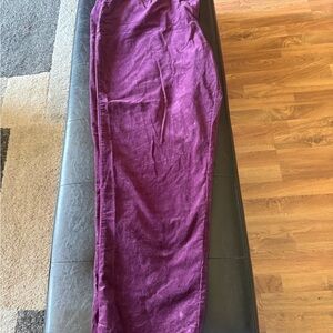 Elegant Purple Women's Corduroy Pants